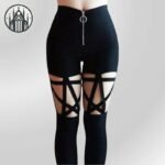 Pantalon Gothique Pentacle Coton Polyester — Univers Gothique (vue 2)
