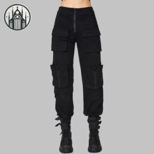 Pantalon Gothique Cargo Punk Femme — Univers Gothique