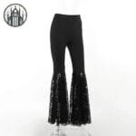 Pantalon Gothique évasé En Dentelle: Livraison Offerte!