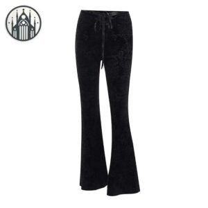 Pantalon Gothique Flare Velours Femme — Univers Gothique