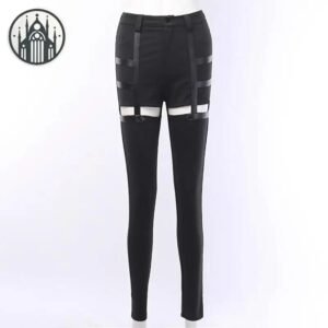 Pantalon Gothique Creux Femme Coton — Univers Gothique