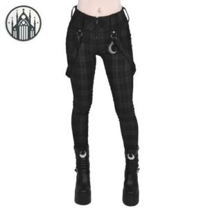 Pantalon Gothique Skinny Taille Haute Femme — Univers Gothique