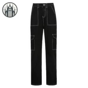 Pantalon Gothique Noir Femme Extensible — Univers Gothique