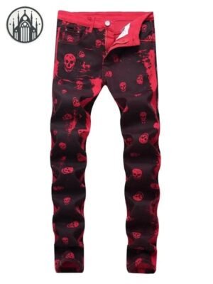 Pantalon Gothique Noir Homme Coton — Univers Gothique