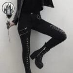 Pantalon Gothique Imprimé De Qualité Supérieure