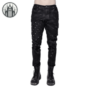 Pantalon Gothique Cargo Rétro Coton — Univers Gothique