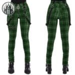Pantalon Gothique Killstar: Confortable Et Stylé! - Vert / s
