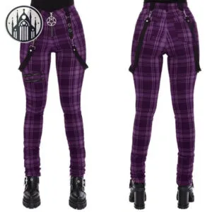 Pantalon Gothique Killstar: Confortable Et Stylé! - Violet / s
