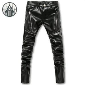 Pantalon Gothique Large Pour Hommes 2 Pantalon Gothique Large Pour Hommes - Noir / 28