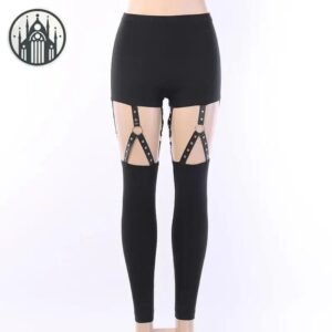 Pantalon Gothique Ceinture Coton Polyester — Univers Gothique
