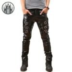 Pantalon Gothique Cuir Vachette Homme — Univers Gothique