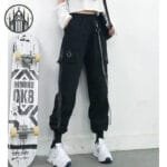 Pantalon Gothique Noir En Polyester Résistant Et Spandex élastique - Guide Des Tailles