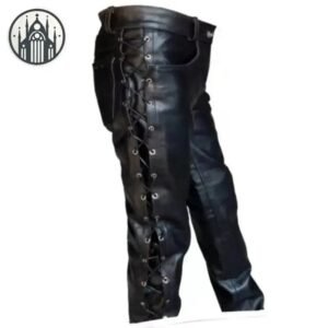 Pantalon Gothique Simili Cuir Noir — Univers Gothique