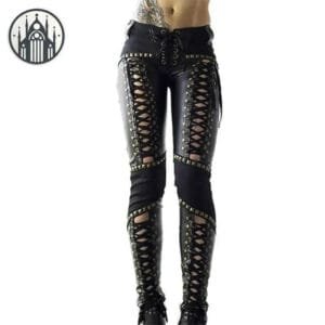 Pantalon Gothique Punk: Un Must-have Pour Les Amateurs De Style Sombre - s