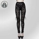 Pantalon Gothique Résistant En Polyester Avec Style Alternatif Punkrave