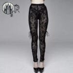 Pantalon Gothique Résistant En Polyester Avec Style Alternatif Punkrave