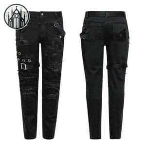Pantalon Gothique Rock De Qualité Supérieure - Livraison Standard Offerte - s