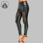Pantalon Gothique Taille Haute Ravissant