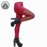 Pantalon Gothique Taille Haute Ravissant - Rouge / m