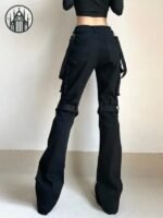 Pantalon Gothique Bondage Taille Basse — Univers Gothique (vue 5)