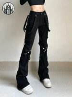 Pantalon Gothique Bondage Taille Basse — Univers Gothique (vue 2)