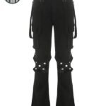 Pantalon Gothique Bondage Taille Basse