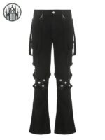 Pantalon Gothique Bondage Taille Basse — Univers Gothique