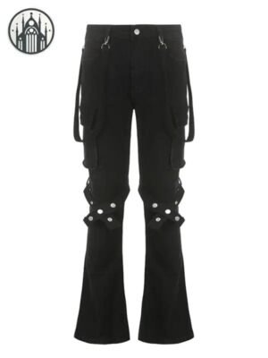 Pantalon Gothique Bondage Taille Basse — Univers Gothique