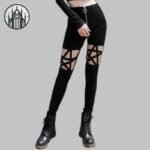 Pantalon Gothique Patchwork Taille Haute — Univers Gothique