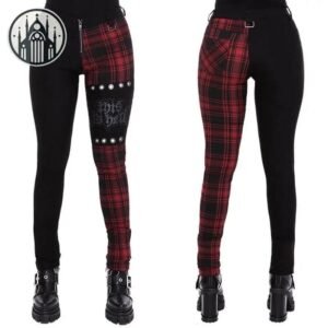 Pantalon Gothique Ajusté Femme Noir — Univers Gothique