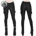 Pantalon Punk Gothique Pour Femme - Livraison Offerte - Noir / s