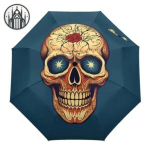 Parapluie Gothique Crâne Sourire — Univers Gothique