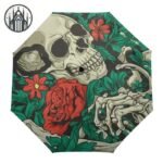 Parapluie Gothique Tête Mort Rieuse — Univers Gothique