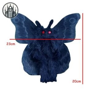 Peluche Gothique Mothman Yeux Rouges — Univers Gothique
