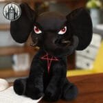Peluche Gothique Yeux Rouges Mortels - Peluche Mythique Pour Enfants