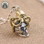 Pendentif Gothique Pieuvre Argent Or — Univers Gothique