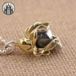 Pendentif Gothique Pieuvre Argent Or — Univers Gothique (vue 2)