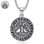 Pendentif Gothique Yggdrasil Acier Inoxydable — Univers Gothique