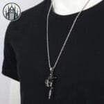 Pendentif Gothique D’ancre: Look Unique En Acier Inoxydable