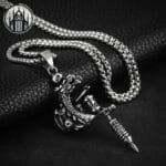 Pendentif Gothique D’ancre: Look Unique En Acier Inoxydable