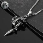 Pendentif Gothique D’ancre: Look Unique En Acier Inoxydable