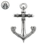 Pendentif Gothique En Argent Massif: Livraison Standard Offerte!