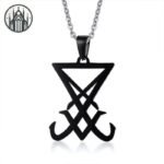 Pendentif Gothique Démon Acier Inoxydable — Univers Gothique