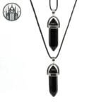 Pendentif Gothique En Obsidienne Noire: énergie Et Esthétique Mystique