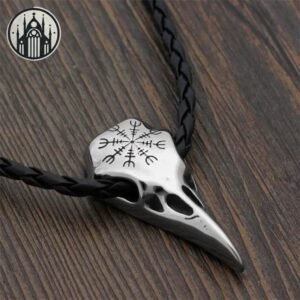Pendentif Gothique Corbeau Viking — Univers Gothique