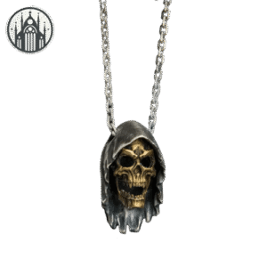 Pendentif Gothique Faucheuse Acier Inoxydable — Univers Gothique