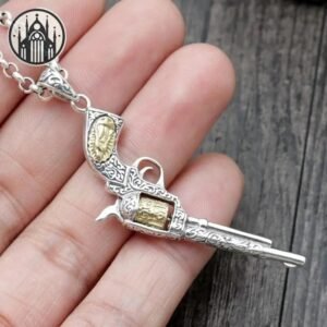 Pendentif Gothique Pistolet Argent Massif — Univers Gothique