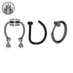 Piercing En Acier Inoxydable Brillant Et Confortable!