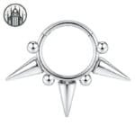 Piercing Nez Gothique Magnétique - Livraison Offerte - Argent 1 / 16g 1.2x8mm