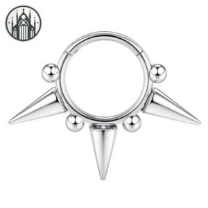 Piercing Nez Gothique Punk Rivets — Univers Gothique
